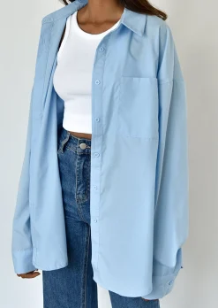 Chemises L Blouses | Hauts^Outfitbook Chemise oversize BLEU