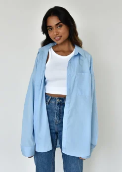 Chemises L Blouses | Hauts^Outfitbook Chemise oversize BLEU