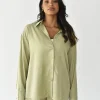 Chemises L Blouses | Hauts^Outfitbook Chemise oversize fluide VERT