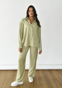 Chemises L Blouses | Hauts^Outfitbook Chemise oversize fluide VERT