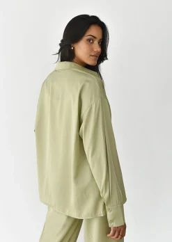 Chemises L Blouses | Hauts^Outfitbook Chemise oversize fluide VERT