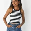 Hauts^Outfitbook Débardeur côtelé rayé RAYURES