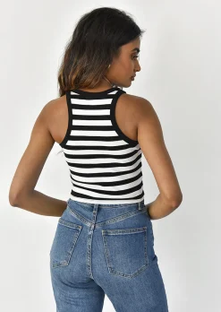 Hauts^Outfitbook Débardeur côtelé rayé RAYURES