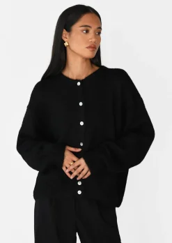 Pulls L Cardigans^Outfitbook Gilet boutonné NOIR