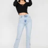 Jeans^Outfitbook Jean bleu clair fendu BLEUCLAIR