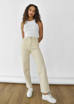 Jeans^Outfitbook Jean dad - éco-responsable BEIGE