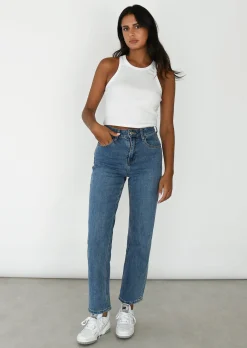 Jeans^Outfitbook Jean dad bleu