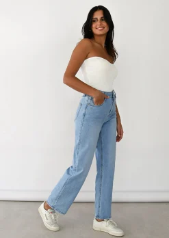 Jeans^Outfitbook Jean dad bleu clair