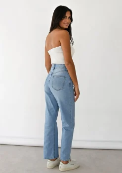 Jeans^Outfitbook Jean dad bleu clair