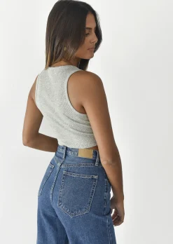 Jeans^Outfitbook Jean droit avec bouton asymétrique
