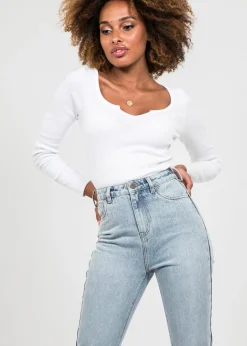 Jeans^Outfitbook Jean droit bleu clair