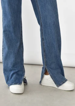 Jeans^Outfitbook Jean droit fendu BLEU