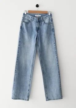 Jeans^Outfitbook Jean droit taille mi-haute BLEU