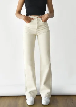 Jeans^Outfitbook Jean flare - éco-responsable BEIGE