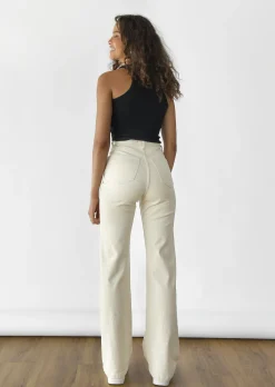 Jeans^Outfitbook Jean flare - éco-responsable BEIGE