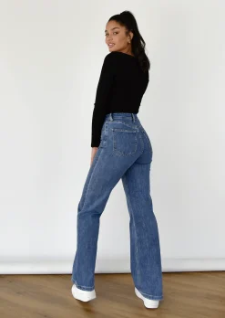 Jeans^Outfitbook Jean flare BLEU