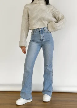 Jeans^Outfitbook Jean flare bleu clair