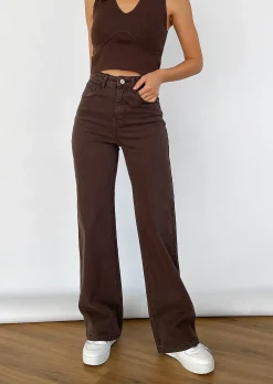 Jeans^Outfitbook Jean flare MARRON