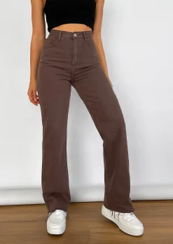 Jeans^Outfitbook Jean droit MARRON