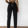 Jeans^Outfitbook Jean avec ceinture asymétrique NOIR