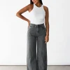 Jeans^Outfitbook Jean wide leg GRIS