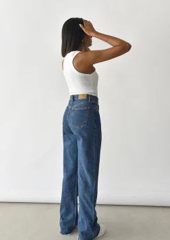 Jeans^Outfitbook Jean wide leg BLEU