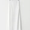 Jupes^Outfitbook Jupe longue en lin WHITE