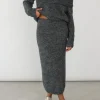 Jupes^Outfitbook Jupe longue en maille GRIS