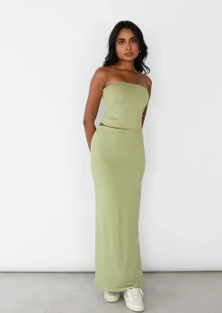 Jupes^Outfitbook Jupe mi-longue VERT