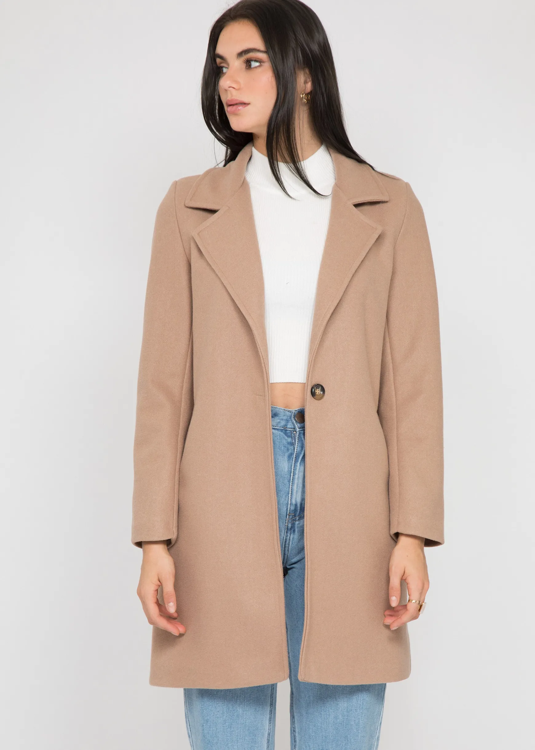 Vestes L Manteaux^Outfitbook Manteau ajusté CAMEL