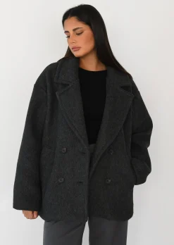 Vestes L Manteaux^Outfitbook Manteau court GRIS