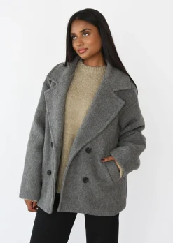 Vestes L Manteaux^Outfitbook Manteau court GRIS