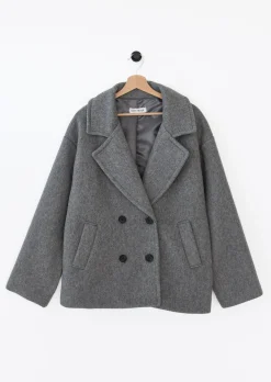 Vestes L Manteaux^Outfitbook Manteau court GRIS