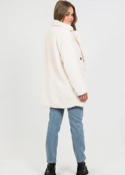 Vestes L Manteaux^Outfitbook Manteau fausse fourrure crème