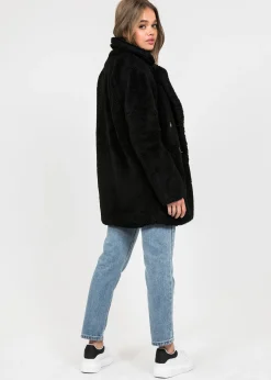 Vestes L Manteaux^Outfitbook Manteau fausse fourrure NOIR