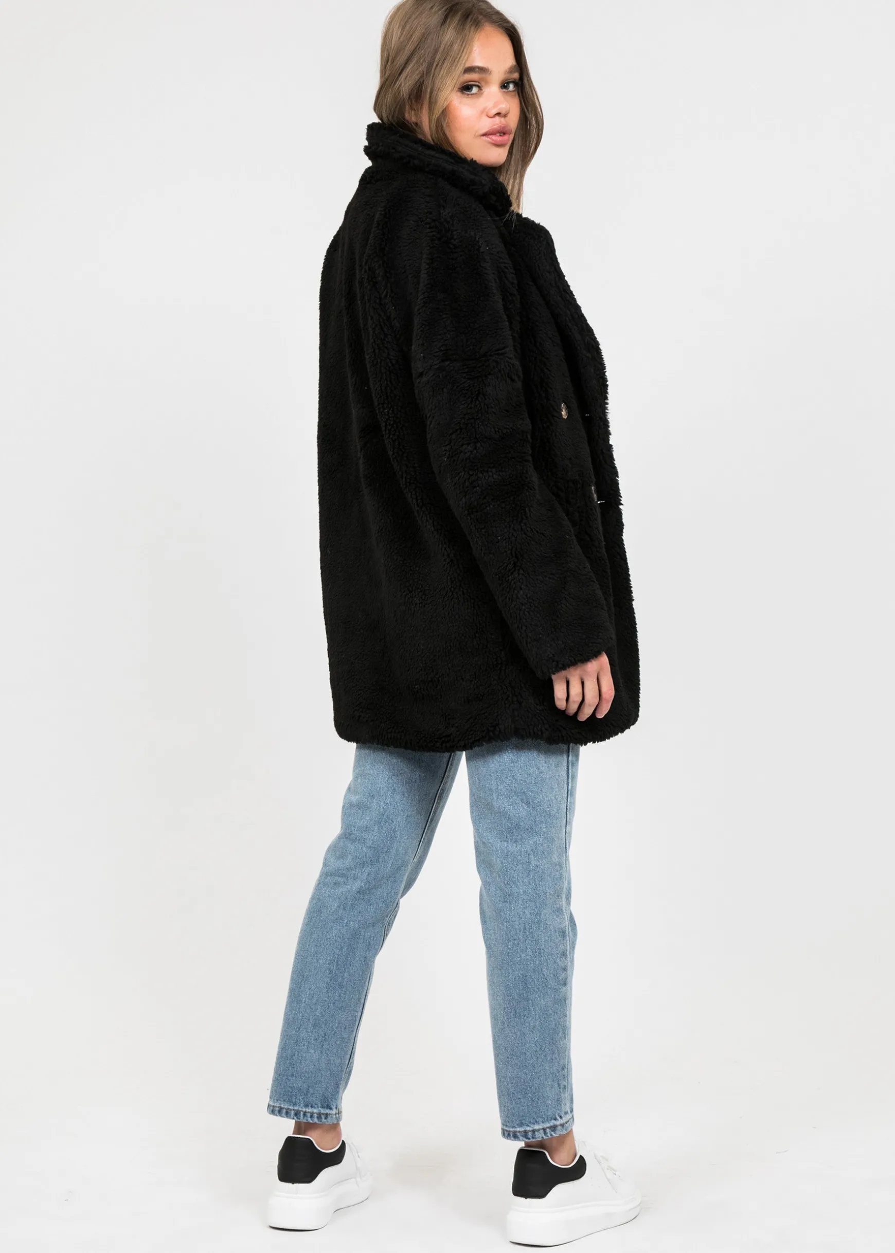 Vestes L Manteaux^Outfitbook Manteau fausse fourrure NOIR