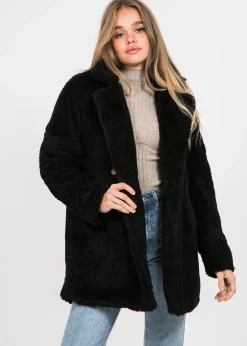 Vestes L Manteaux^Outfitbook Manteau fausse fourrure NOIR