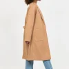 Vestes L Manteaux^Outfitbook Manteau long avec ceinture à nouer CAMEL