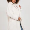 Vestes L Manteaux^Outfitbook Manteau long crème effet peau de mouton BEIGE