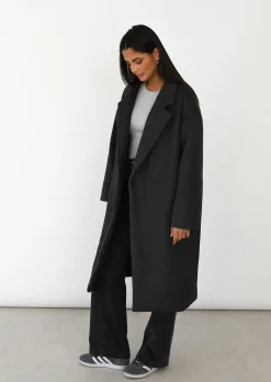 Vestes L Manteaux^Outfitbook Manteau long laine GRIS