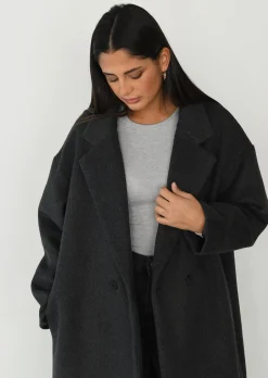 Vestes L Manteaux^Outfitbook Manteau long laine GRIS
