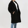 Vestes L Manteaux^Outfitbook Manteau long effet peau de mouton NOIR