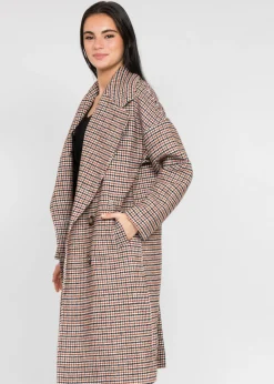 Vestes L Manteaux^Outfitbook Manteau long oversize à carreaux