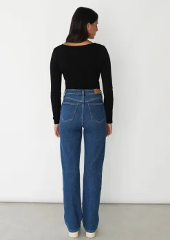 Jeans^Outfitbook Mid-rise jean BLEU