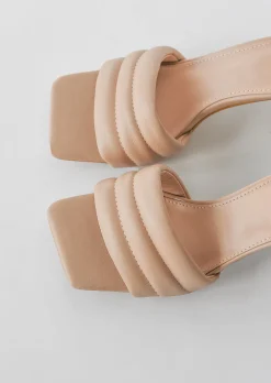 Sandales À Talons^Outfitbook Mules matelassées beige