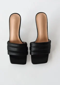 Sandales À Talons^Outfitbook Mules matelassées noir