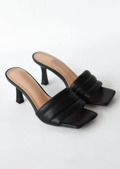 Sandales À Talons^Outfitbook Mules matelassées noir