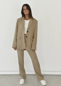 Pantalons^Outfitbook Pantalon ajusté TAUPE