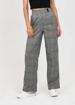 Pantalons^Outfitbook Pantalon ample à carreaux GRIS