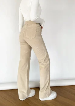 Pantalons^Outfitbook Pantalon ample en velours côtelé BEIGE